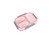 PINK 3 Compartment Lunch Box Stainless Picnic Food Container Bento Box 1.2L