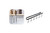 BLACK 6 Hooks Cup Holder Under Cabinet Mug Hanger Storage Rack Organiser