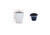WHITE 19cm Self Watering Planter Flower Pot Box Herb Succulents Flowers