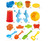 ROUND Kids Child Outdoor Sand and Water Table Play Set Toys Beach Sandpit A1249