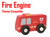 Fire Engine Truck Thomas Compatible Wooden Kids Educational Toy Train Car A2046
