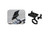 Black Alloy Phone Bracket Holder Handlebar Bike Bag Display Mount