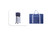Navy Folding Luggage Travel Organiser Hand Baggage Travel Tote Lightweight