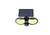 TWIN COB LED HEAD Solar PIR Motion Sensor Light Waterproof Light Security