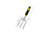Aluminum Weeding Fork Hoes Hand Rubber Handle Gardening Tool Cultivators
