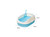 BLUE High Side Cat Kitten Litter Tray Box Scoop Anti-Splash Cleaning Sand