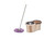 Brown 360 Spin Mop + Bucket Set Magic Mop Rotate Spinning Microfiber Mop