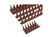 Brown 5.4 Meters Bird Spikes Bird Deterrent Fence Roof Anti Bird 45cm Crow