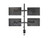 Quad Monitor Desk Mount 14-32Inch Adjustable TV Bracket Stand Arm Swing 32kg