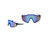 65mm Blue Mirror Glasses Sports Sunglasses Cycling Running Bike UV400 MTB