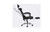 BLACK Cushion Office Chair With Footrest Adjustable Headrest Gaming Swivel
