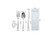 3pcs Knife Fork Spoon Stainless Dishwasher Outdoor Hiking Picnic