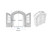 Decorative Cat Hatchway Dog Door Cat Door Panel Doorway Kitty French door