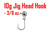 SILVER 3/8 oz Lead Jig Head 10g Hook Fishing Jigging Soft bait Fish