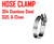 Dia 6-12mm Hose Clamp 304 Stainless Steel Clamp Hoop Tube Fastener Clip