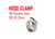 Dia 16-25mm Hose Clamp 304 Stainless Steel Clamp Hoop Tube Fastener Clip
