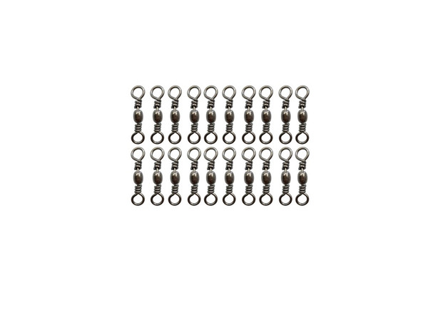 20pcs 29mm Barrel Swivel Safety Connector Rolling Swivels Fishing 48kg