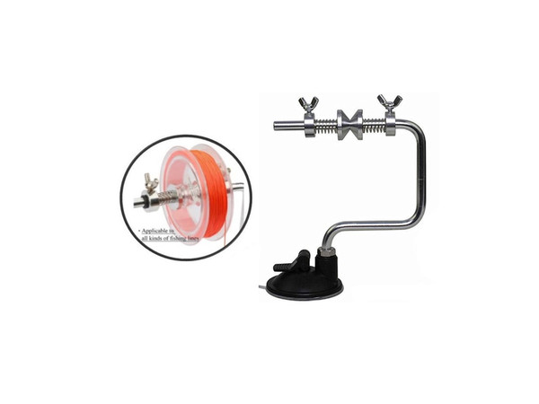 Portable Fishing Line Winder Reel Spool Spooler System Tackle Silver Tools