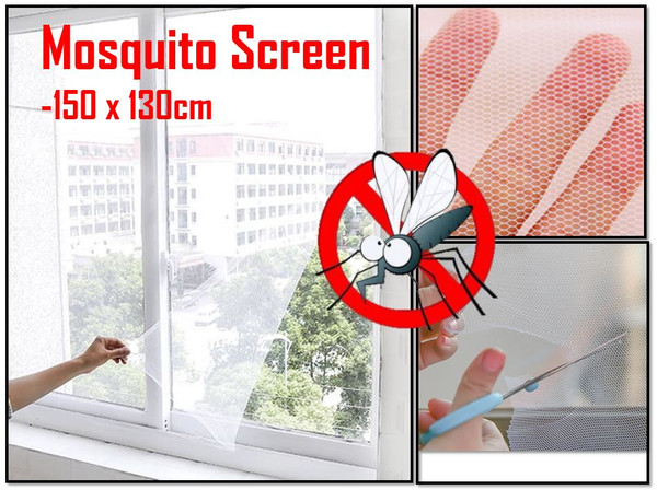 WHITE 1.3x1.5m Anti mosquito Net Fly screen Bug Mesh Insect Self-adhesive WHITE 1.3x1.5m Anti mosquito Net Fly screen Bug Mesh Insect Self-adhesive