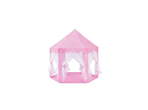 Pink Princess Castle Fairy Portable Castle Foldable Outdoor Playhouse Tent