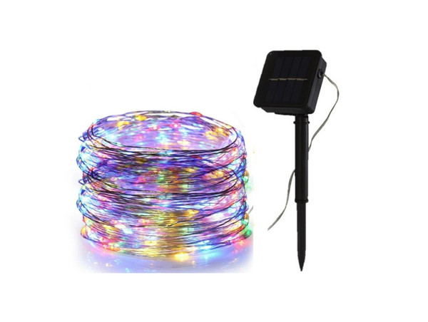 RAINBOW 200 LED 22M Solar Powered Seed Fairy Lights Xmas Decor 8 functions RAINBOW 200 LED 22M Solar Powered Seed Fairy Lights Xmas Decor 8 functions