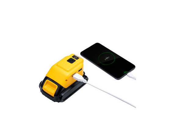 Compatible Dewalt 20V USB Power Charger LED Work Lights Adapter Flash light