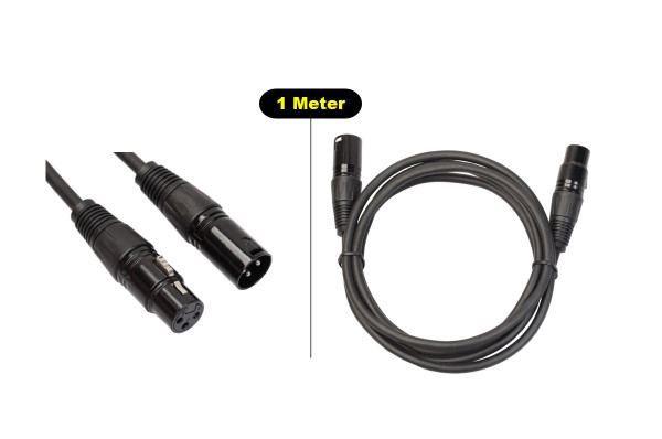 1m XLR Microphone Balanced Interconnect Cable Neutrik connector M-F