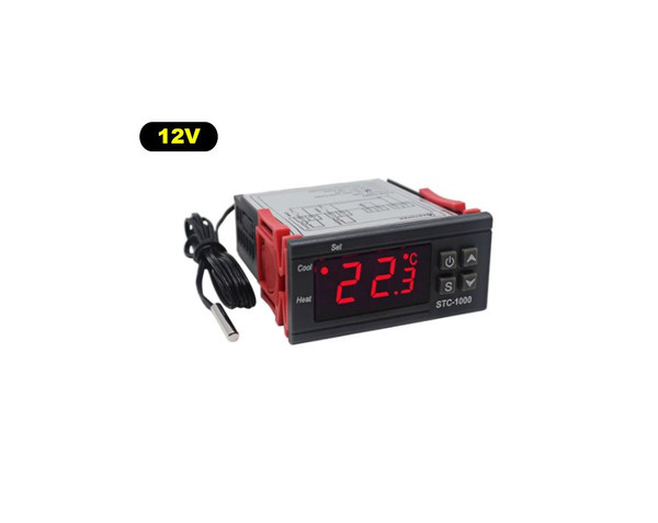 12V Digital Temperature Controller Automatic Heating Cooling Thermostat