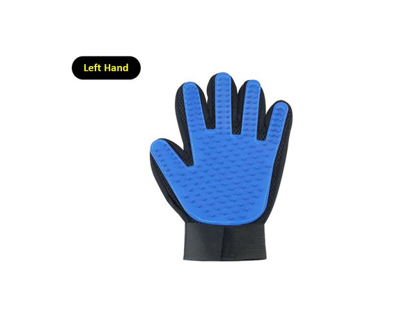 LEFT Pet Grooming Glove Deshedding Brush Efficient Pet Hair Remover Mitt