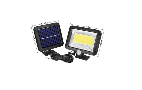 COB LED HEAD Solar PIR Motion Sensor Light Waterproof Light Security