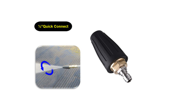 Rotating Nozzle Pressure Washer 1/4 inch Quick Connect Fitting Adapter