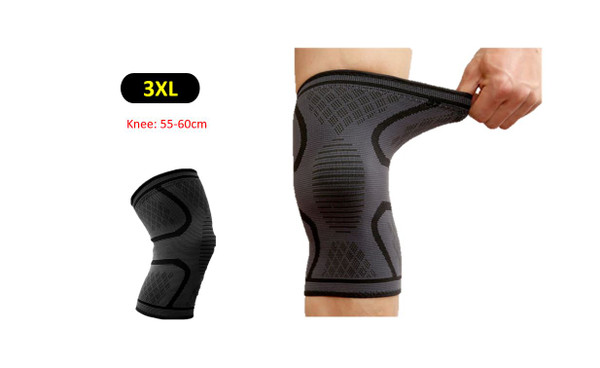 3XL Knee Support Bandage Sports Leg Braces Compression Sport Sleeve XXXL