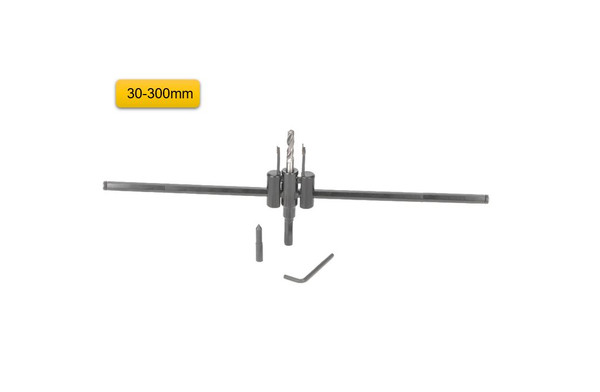 300mm Adjustable Hole Saw Circle Cutter Drill Circular Round Drywall ALLOY