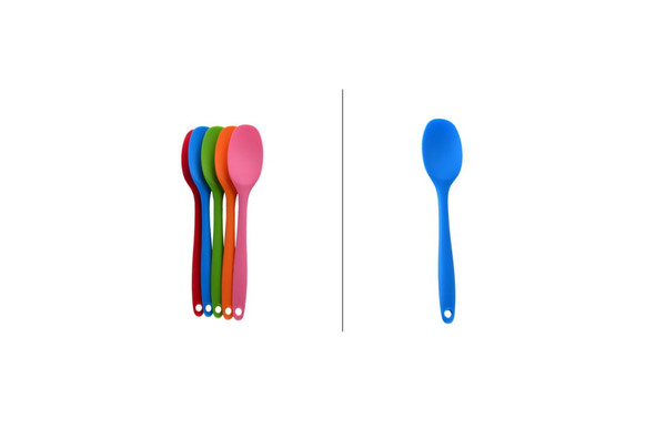 20cm Silicone Spoon Feeding Resistant Flexible Spatula Non-stick Rubber
