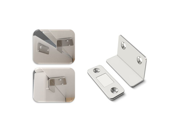 41mm L Shape Magnetic Door Catches Kitchen Cabinet Cupboard Wardrobe