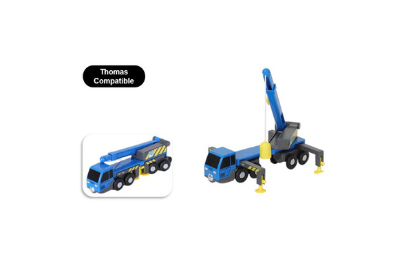 Large Crane Truck Thomas Compatible Wooden Kids Educational Toy Train Car