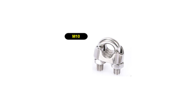 M10 Stainless 304 Wire Rope Clamp chuck U clamp wire clamp chuck screw