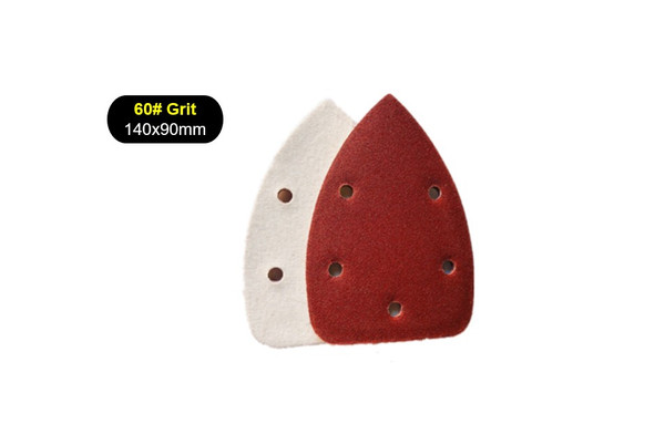 10pcs 60# Grit 140x90mm Triangle Sanding paper Orbital Sand Paper 10pcs 60# Grit 140x90mm Triangle Sanding paper Orbital Sand Paper