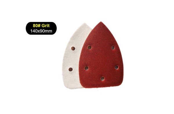 10pcs 80# Grit 140x90mm Triangle Sanding paper Orbital Sand Paper 10pcs 80# Grit 140x90mm Triangle Sanding paper Orbital Sand Paper