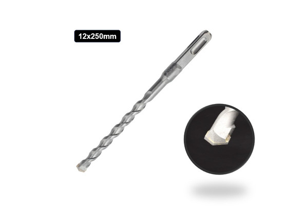 12x250mm Masonry Drill Bit Metal Concrete Tile Glass Plastic Ceramic 12x250mm Masonry Drill Bit Metal Concrete Tile Glass Plastic Ceramic