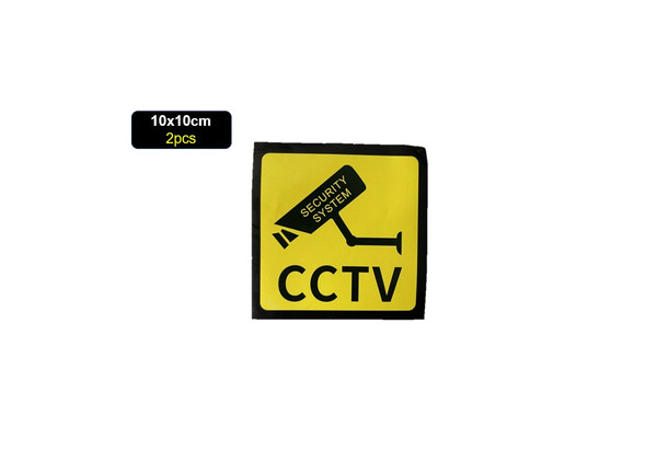 2pcs CCTV Security System Sticker Sign Camera in Operation Warning Safety 2pcs CCTV Security System Sticker Sign Camera in Operation Warning Safety