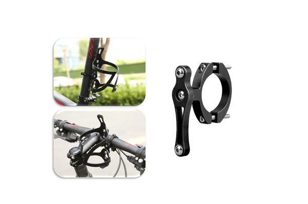 Bicycle Drink Bottle Cage Adapter Alloy Bracket Holder Handlebar Bike Mount