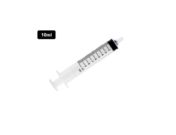 10ml Syringe with Luer Slip Tip No Needle Sterile Individually Wrapped