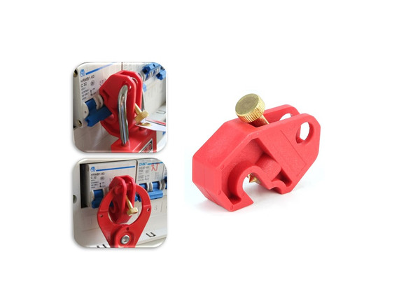 8mm Circuit Breaker Lockout with Screw Lock Industrial safety locks  TAGOUT