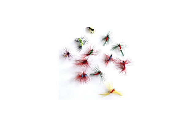 12 x Assortment Dry Fly Fishing Flies Trout Salmon Insect Fishing Lure #455