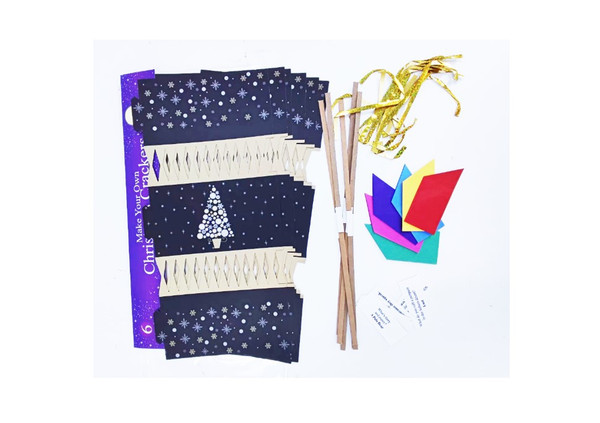 BLACK Christmas Party DIY Crackers Make You Own Xmas Party Cracker Kit BLACK Christmas Party DIY Crackers Make You Own Xmas Party Cracker Kit