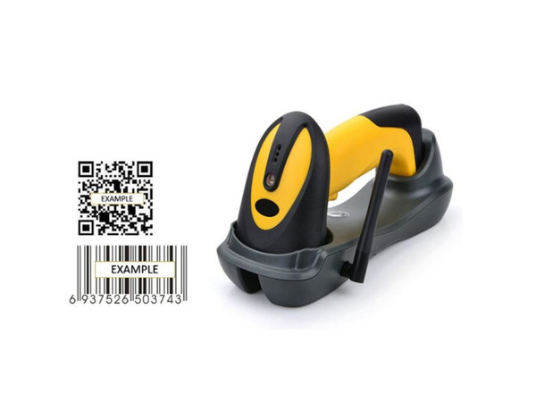 1D 2D QR Wireless Barcode Scanner Reader Automatic Handheld Portable 433MHz