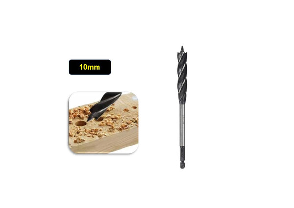 10mm Auger Drill Bit Hole Saw Drill Bit Kit Wood Cutter For Wood Plastic