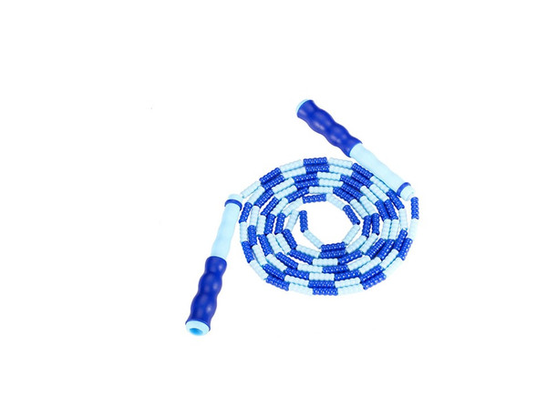 Blue Beads Adjustable Jump Rope Skipping Rope Ball Bearing Speed Jumping