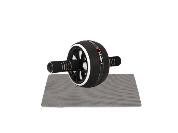 Black Abdominal Wheel Roller FitnessAb Muscle Training Exercise Workout Gym